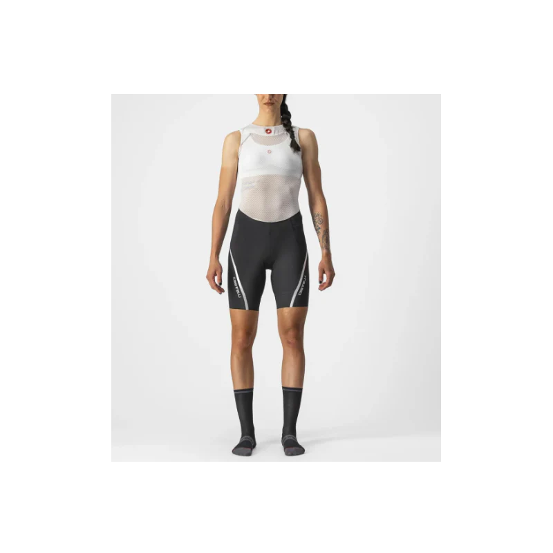 Castelli Pantaloncino Donna Velocissima 3 Nero/Silver