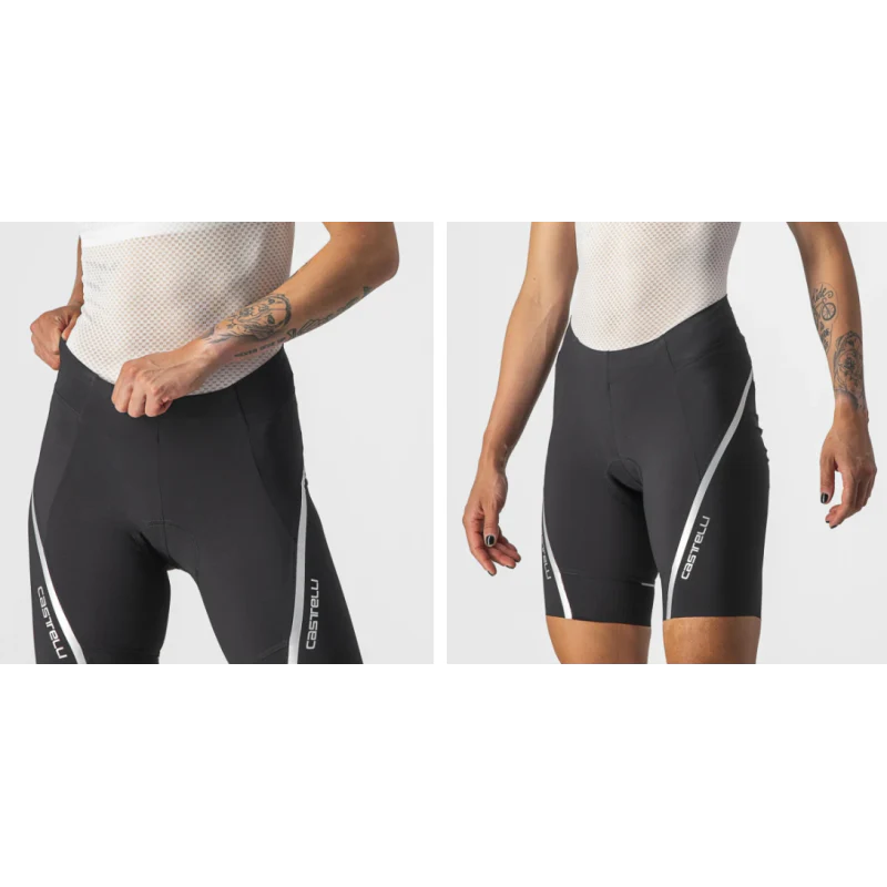 Castelli Pantaloncino Donna Velocissima 3 Nero/Silver - Image 2