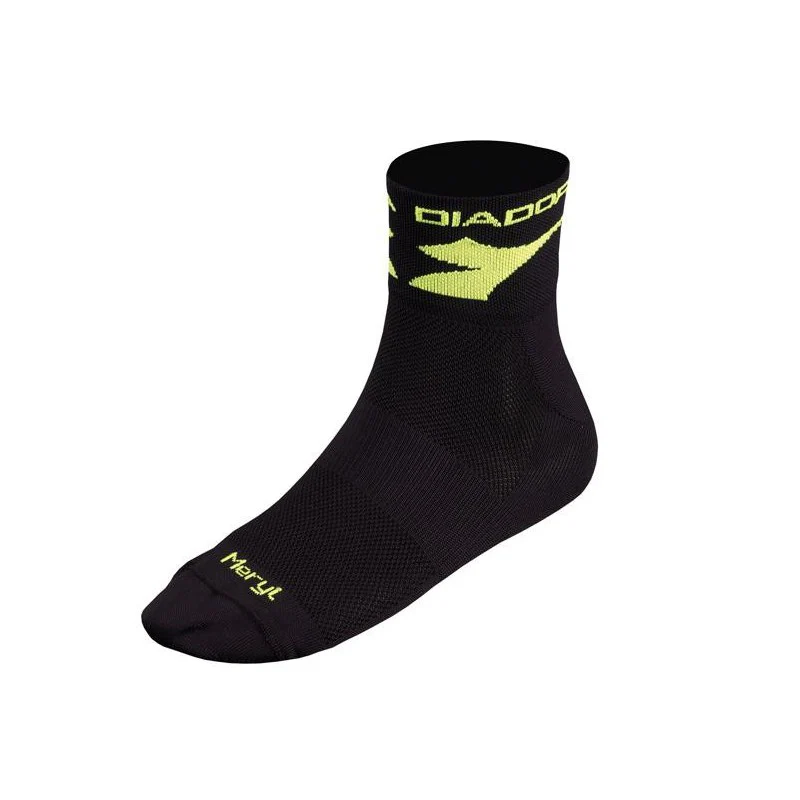 Diadora Calze Estive Racing Nero/Giallo Fluo