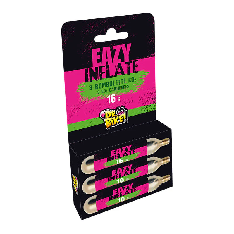 Dr.Bike Bomboletta CO2 EAZY INFLATE 16gr (Blister 3 Pezzi)