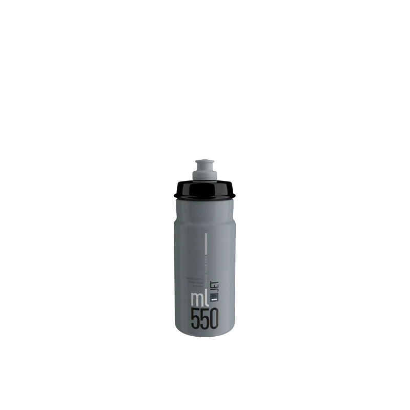 Elite Borraccia Jet Grey - Black Logo 550ml