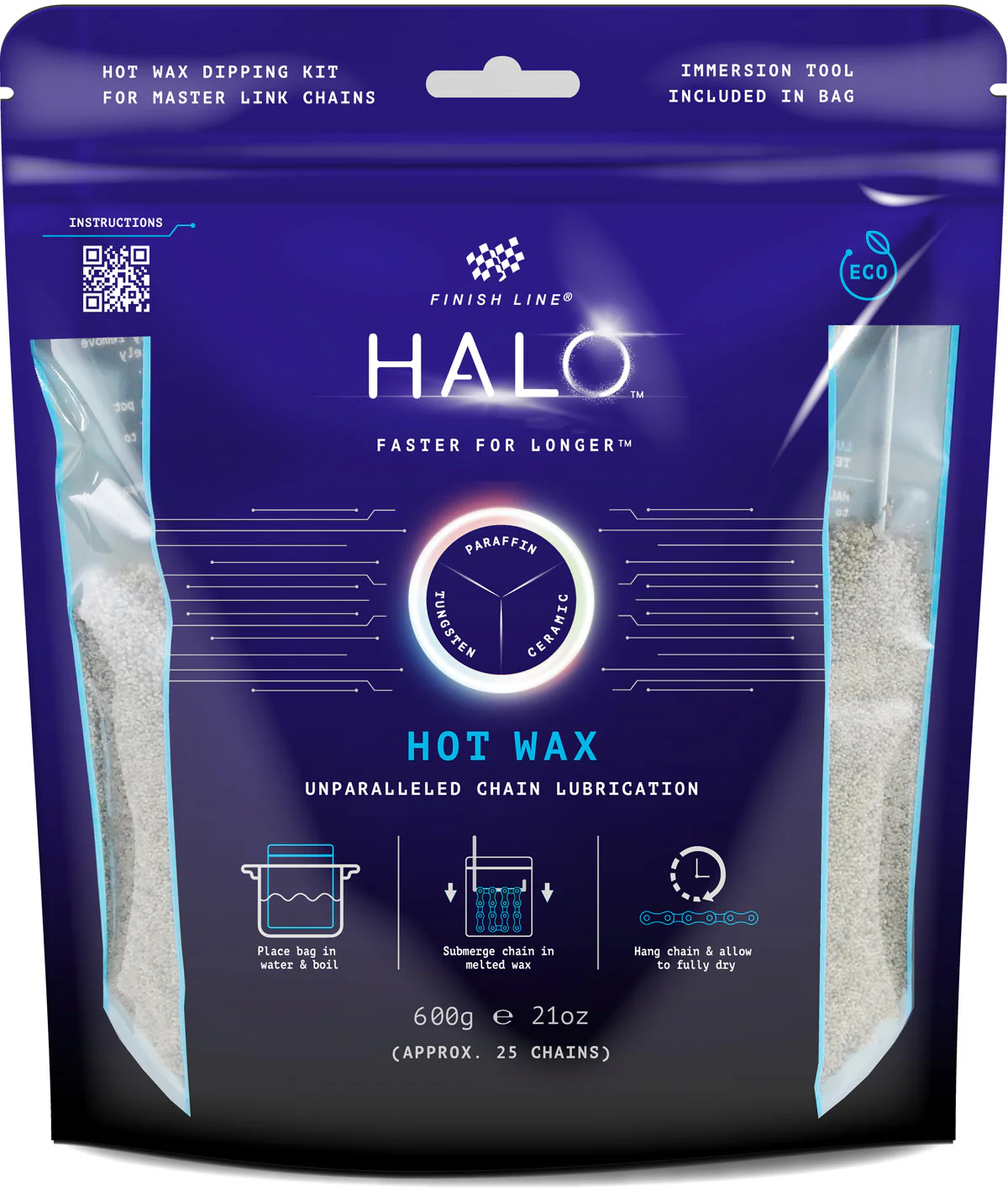 Finish Line Lubrificante ceramico granulare Halo Wax busta da 600gr