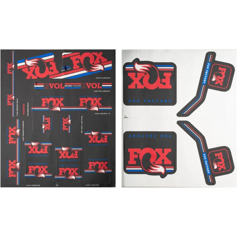 Fox Kit Adesivi Racing Forcella/ Ammortizzatori Red