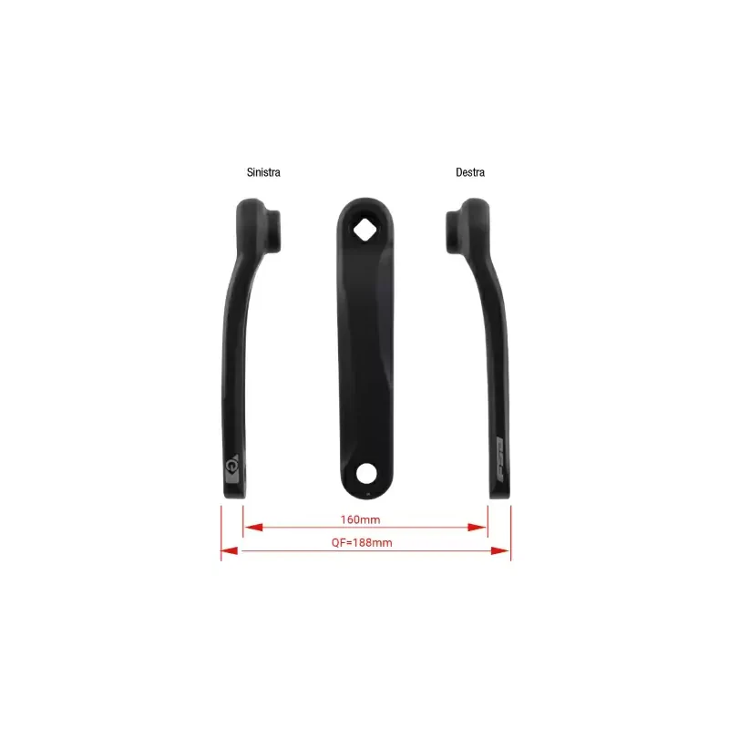 FSA Pedivelle Shimano CK-745 JIS 165mm