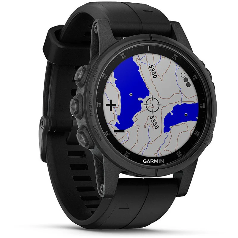 Garmin Fenix 5S Plus Sapphire Black/Black - Image 2
