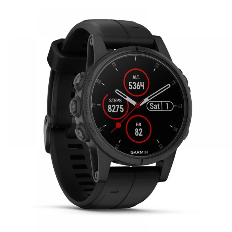 Garmin Fenix 5S Plus Sapphire Black/Black - Image 3
