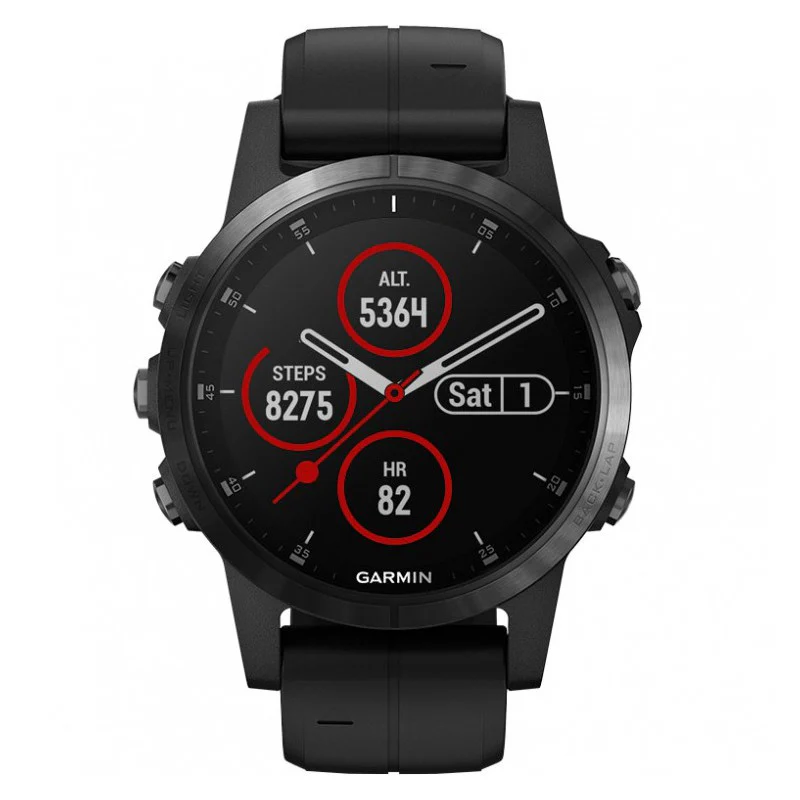 Garmin Fenix 5S Plus Sapphire Black/Black - Image 4