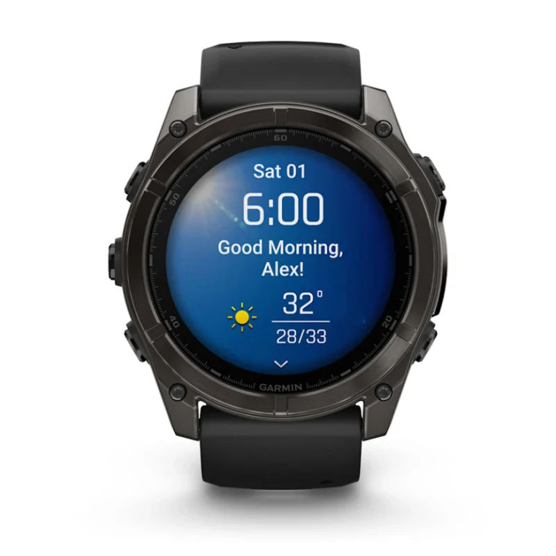 Garmin Fenix 8 AMOLED Sapphire Titanium Carbon Grey 47mm - Image 2