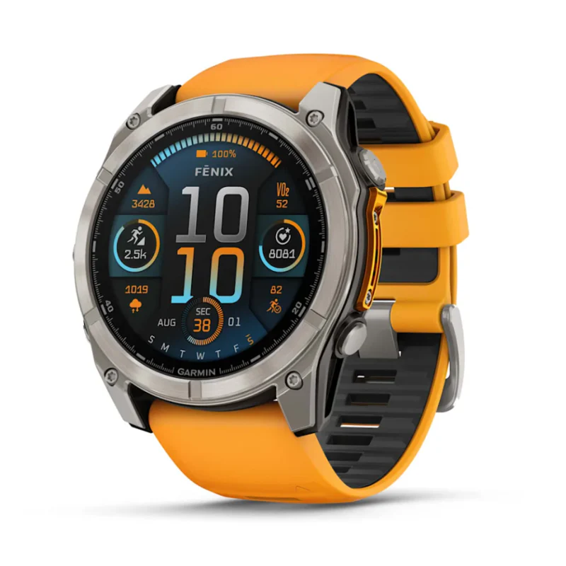 Garmin Fenix 8 Amoled Sapphire Titanium & Spark Orange 47mm