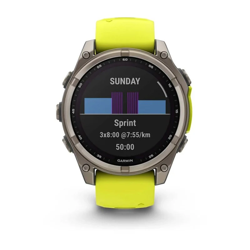 Garmin Fenix 8 Solar Sapphire Yellow/Graphite 47mm - Image 3