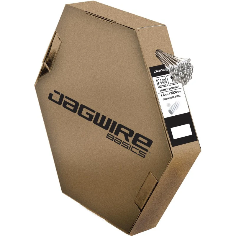 Jagwire Cavo freno 1.6mm Basics liscio in acciaio galvanizzato Shimano Road/SRAM 2000mm (100 pz)