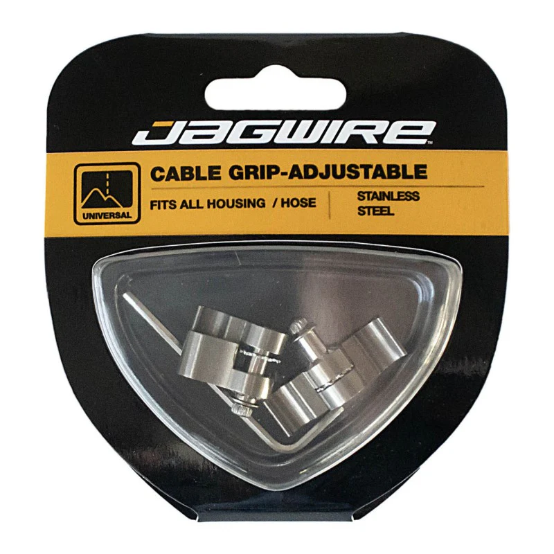 Jagwire Ferma cavo regolabile in acciaio silver (2 pz) - Image 2