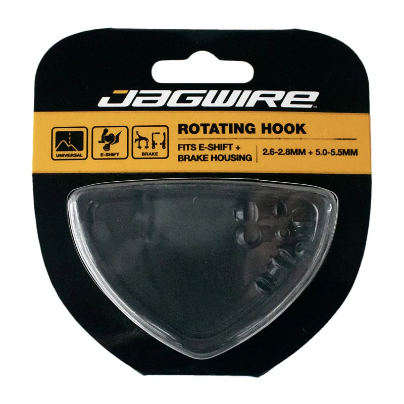 Jagwire Gancio rotante per cavi freno ed e-shift in plastica bianco (4 pz) - Image 2