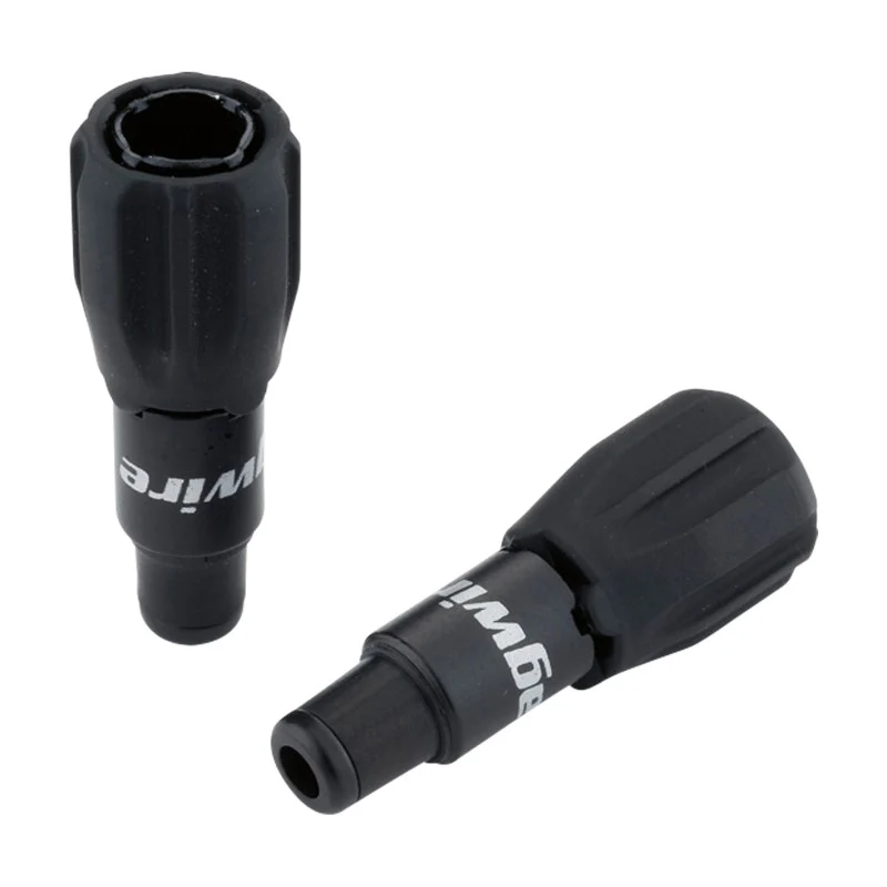 Jagwire Regolatori diretti Sport per cambio neri rivestiti in gomma (2 pz)