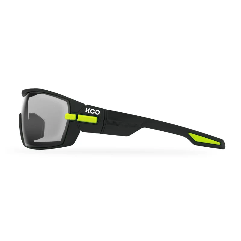 KOO Occhiali Open Black/Lime Smoke Mirror - Image 3