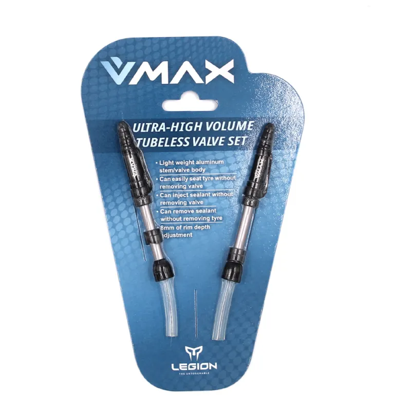 Legion Valvola Tubeless V-MAX 29-37mm in Alluminio (2 Pezzi)
