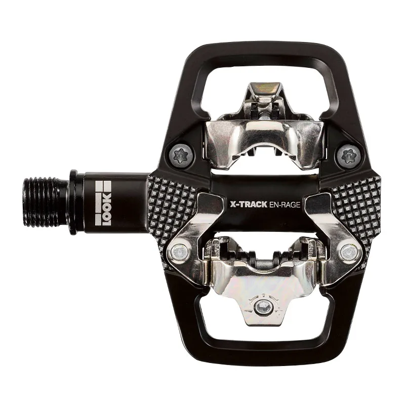 Look Pedali X-TRACK EN RAGE in Alluminio Nero con Tacchette