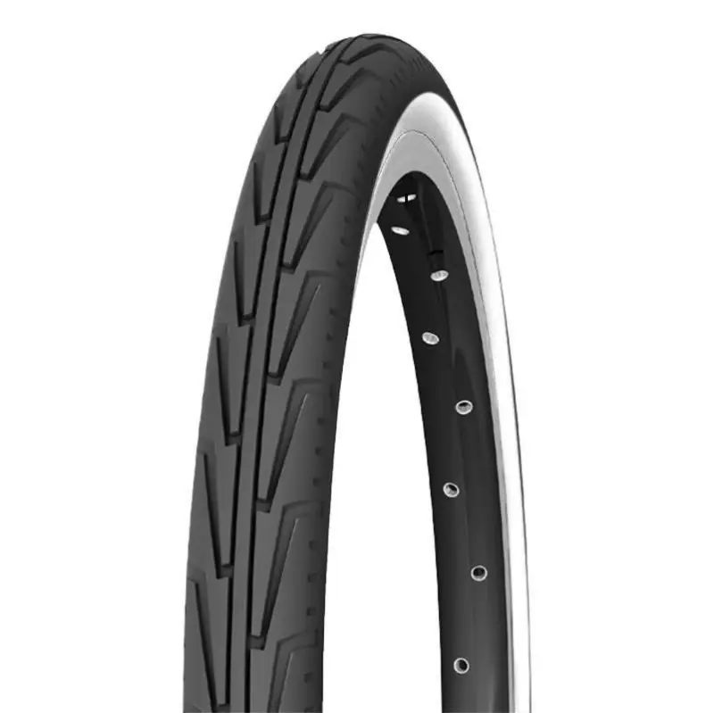 Michelin Copertura 24x1,75 STRADA CITY JUNIOR Tube Type Nero/Bianco