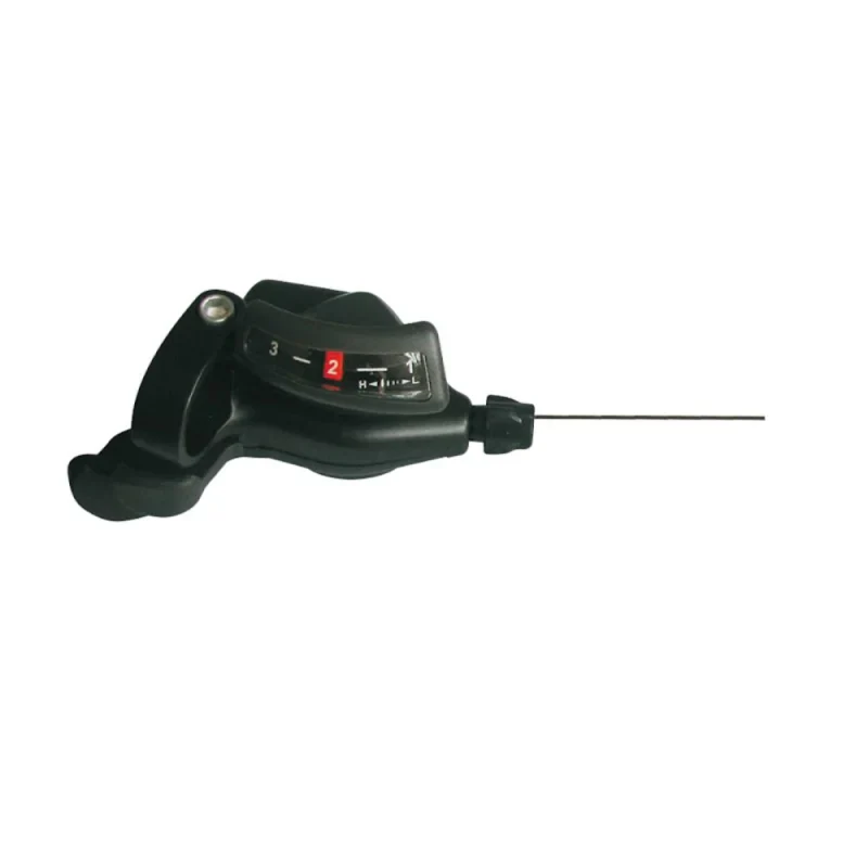 Microshift Comando Cambio MTB 3V Sinistro Indicizzato Nero