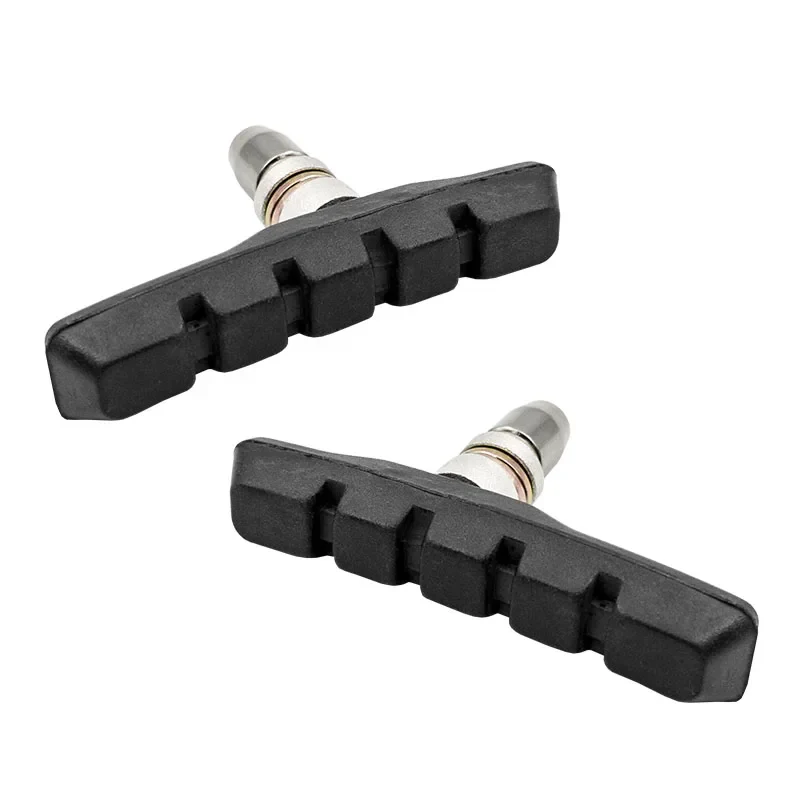 Mvtek  Pattini Freno 70mm MTB Nero con Dado Decentrato - Blister 2 Pezzi