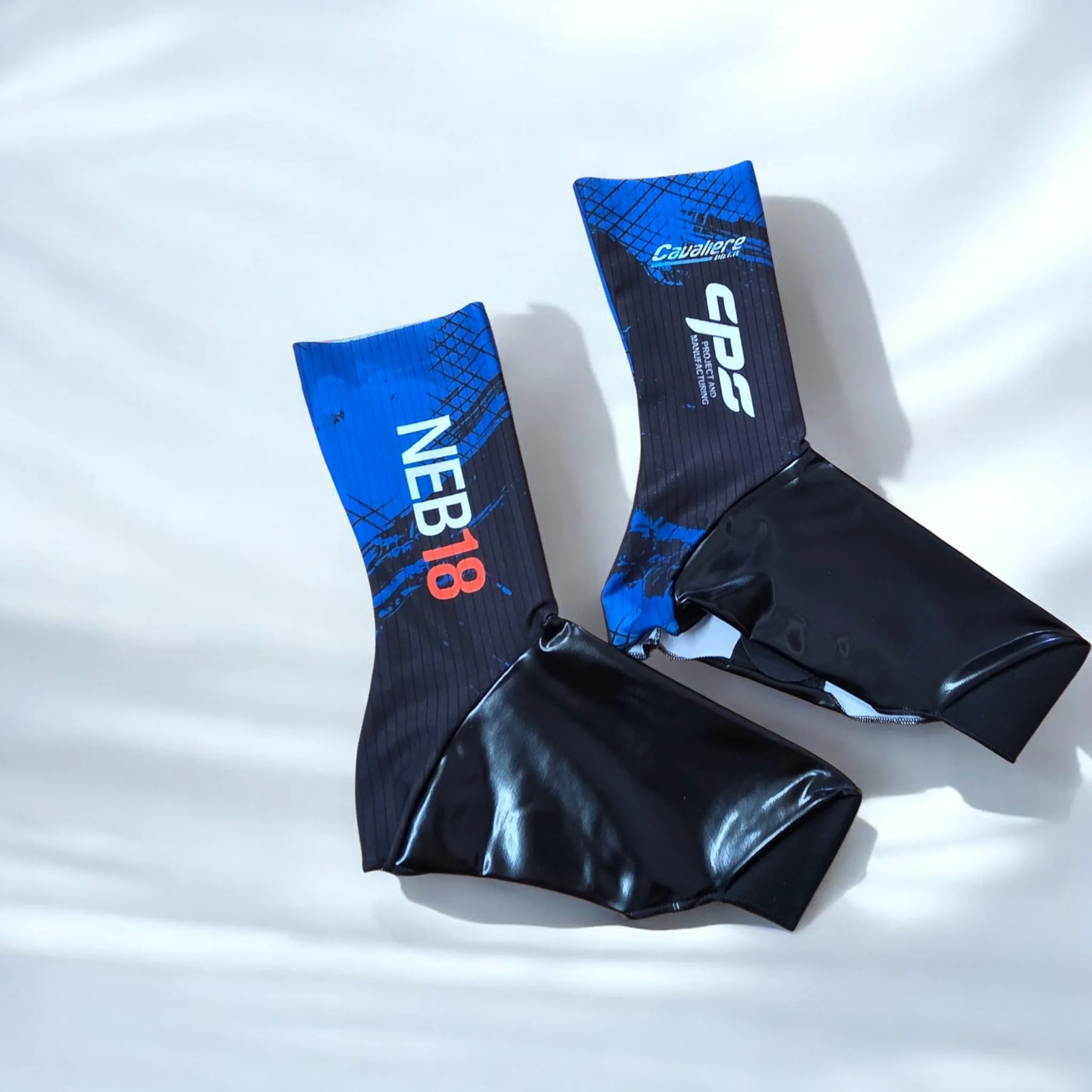 Neb18 Copriscarpe Chrono Aero Antipioggia Nero/Blu