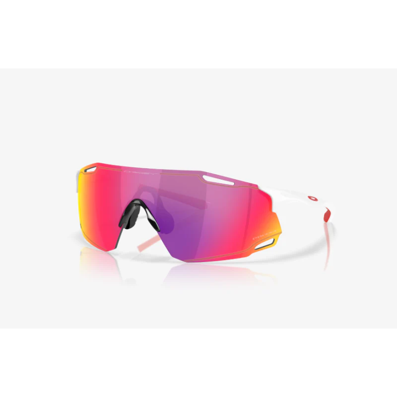 Oakley Occhiali Cybr Dyno Polished White Prizm Road - Image 2