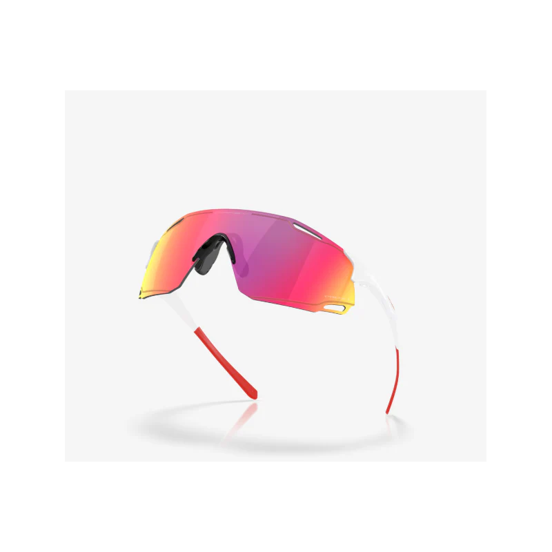 Oakley Occhiali Cybr Dyno Polished White Prizm Road - Image 5