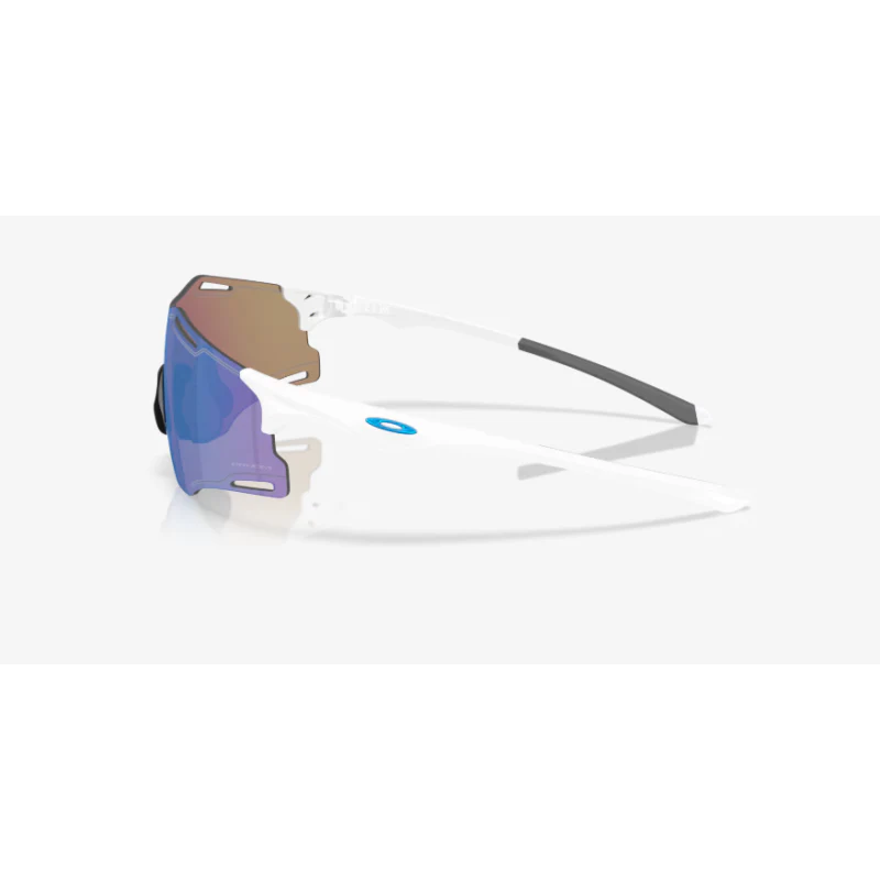 Oakley Occhiali Cybr Zero Polished White Prizm Sapphire - Image 3