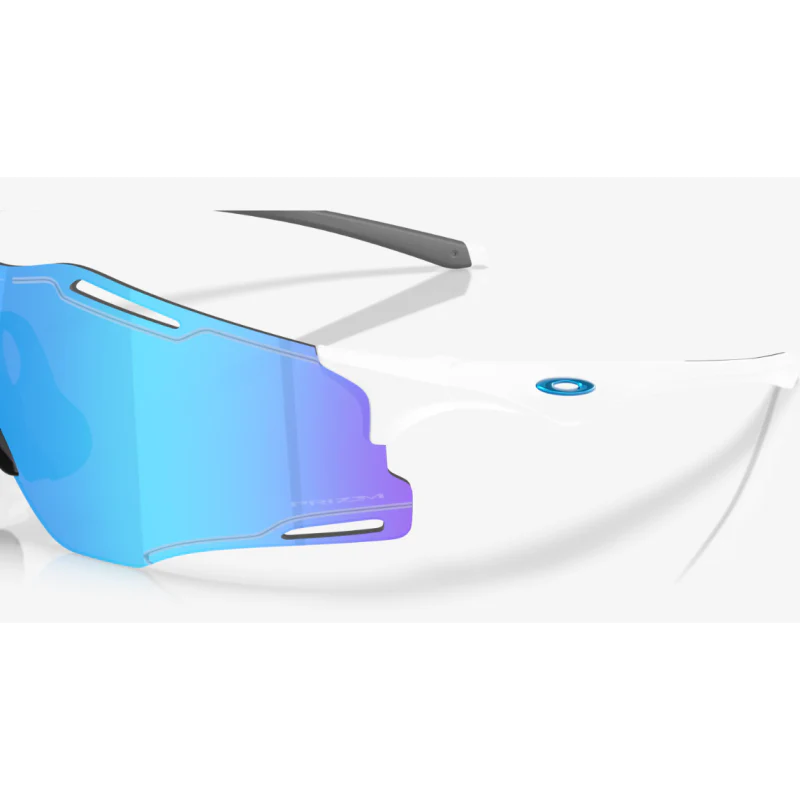 Oakley Occhiali Cybr Zero Polished White Prizm Sapphire - Image 5