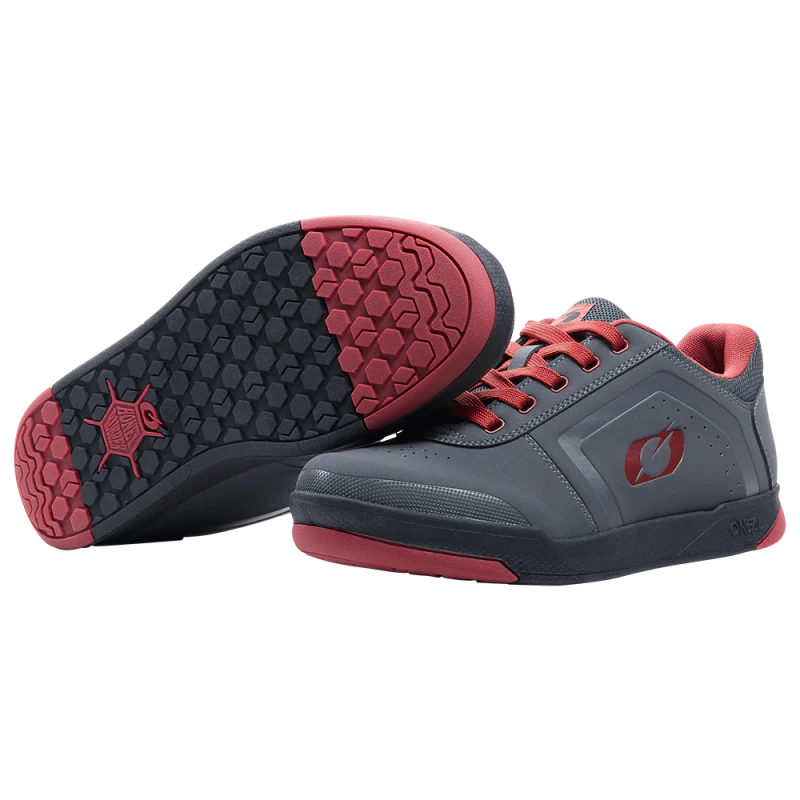 O'Neal Scarpe Pinned Flat Pedal V.22 Gray/Red - Image 2