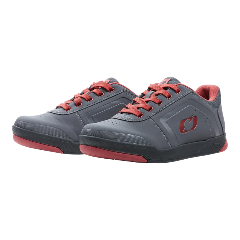 O'Neal Scarpe Pinned Flat Pedal V.22 Gray/Red - Image 3