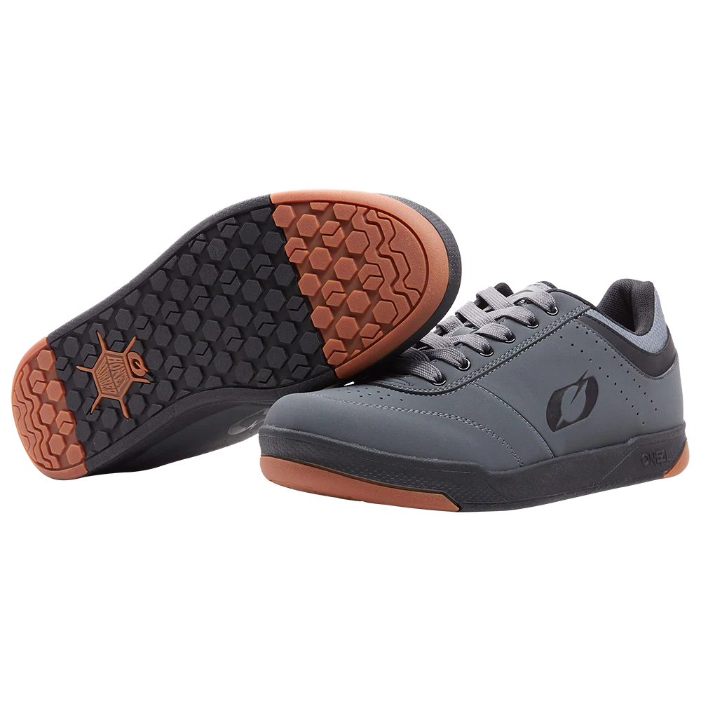 O'Neal Scarpe Pumps Flat Grigio/Nero - Image 3