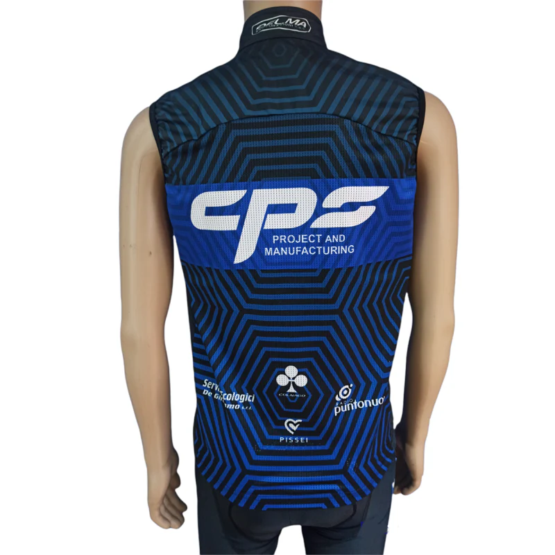 Pissei Gilet Antivento Falterona Easy Fit CPS Professional Team Blu - Image 2