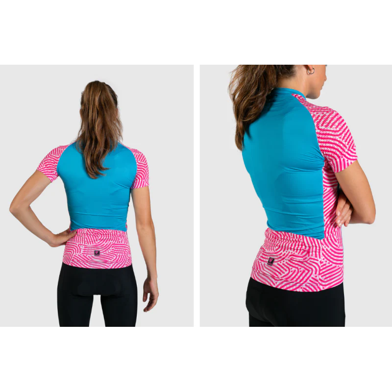Pissei Maglia Estiva Donna Sanremo 22 Celeste/Rosa - Image 3