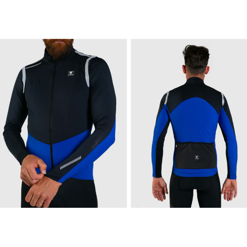 Pissei Maglia Gardena Wind Nero/Blu - Image 2