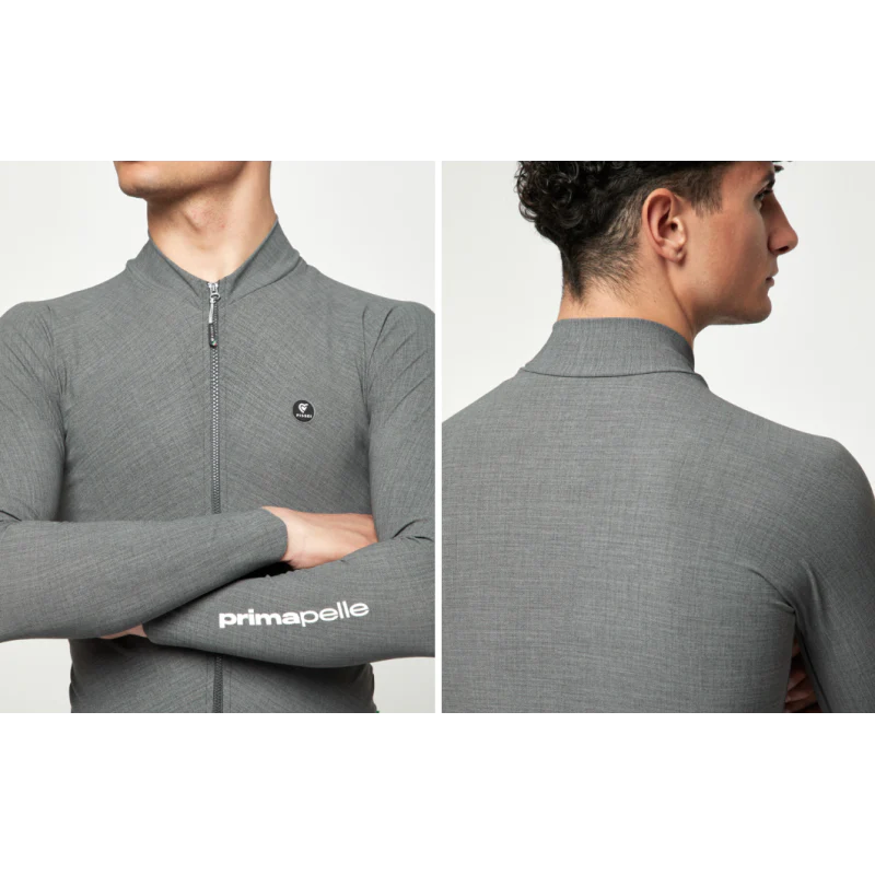 Pissei Maglia Invernale Prima Pelle Grigio Melange - Image 4