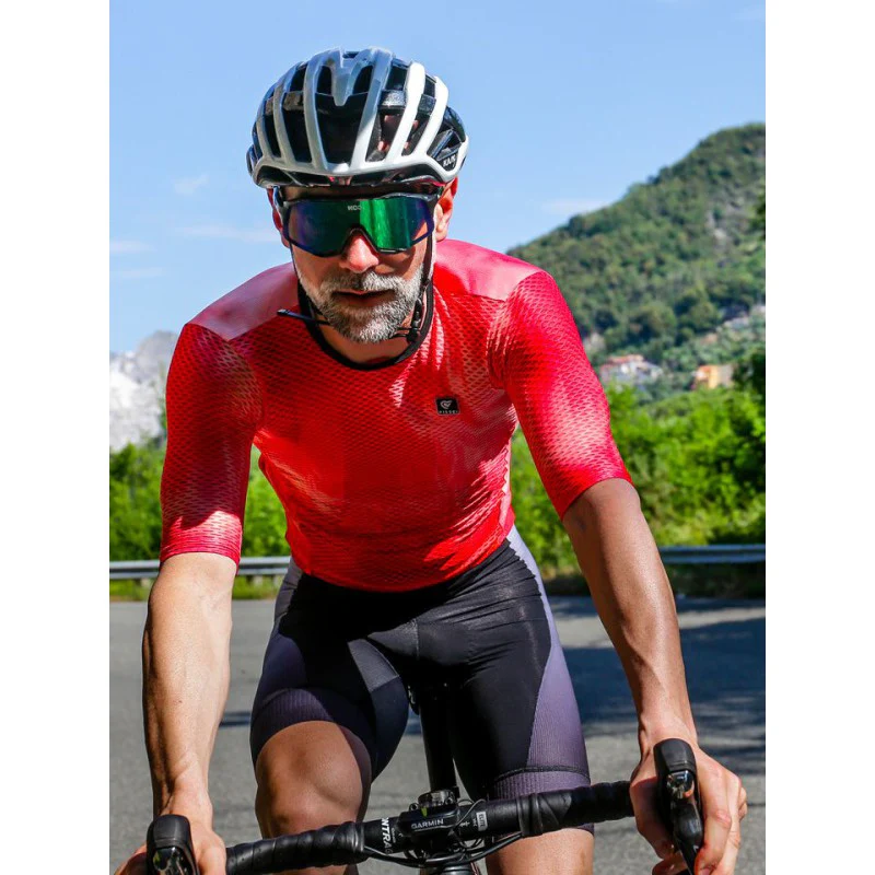 Pissei Maglia Manica Corta Vortice Rosso - Image 2
