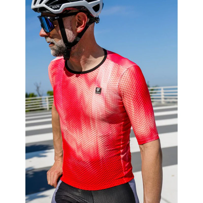 Pissei Maglia Manica Corta Vortice Rosso - Image 3