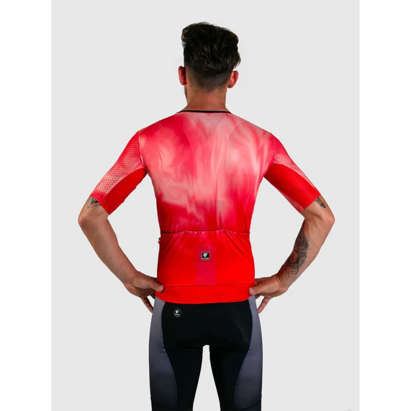 Pissei Maglia Manica Corta Vortice Rosso - Image 6