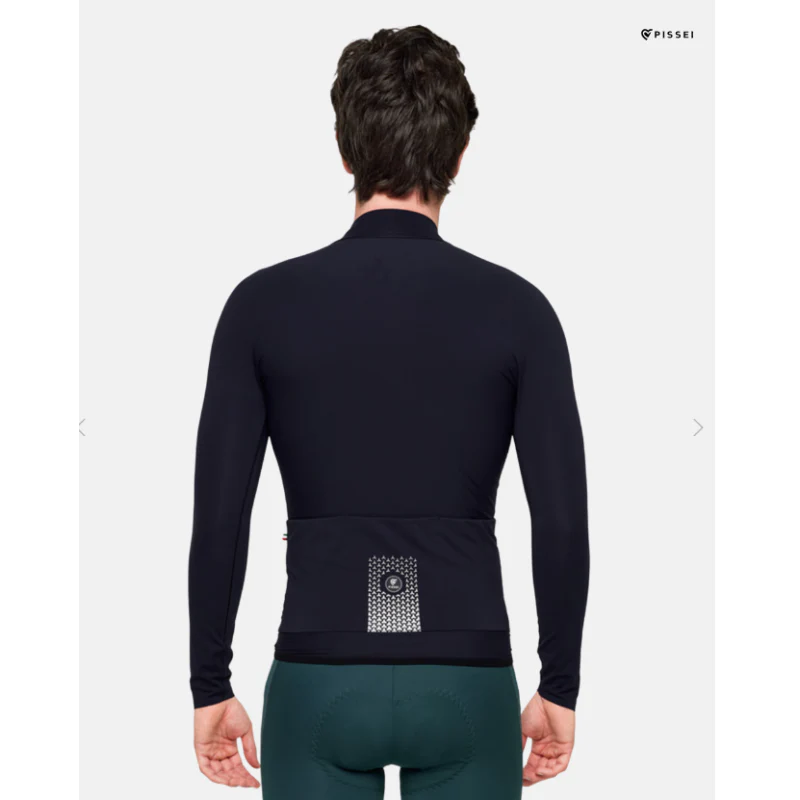 Pissei Maglia Manica Lunga Prima Pelle Blue/Black - Image 2