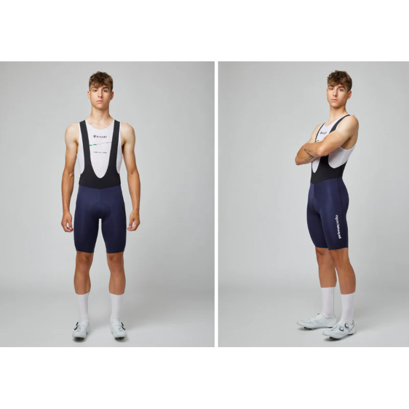 Pissei Salopette Estiva Prima Pelle Blu Navy - Image 2