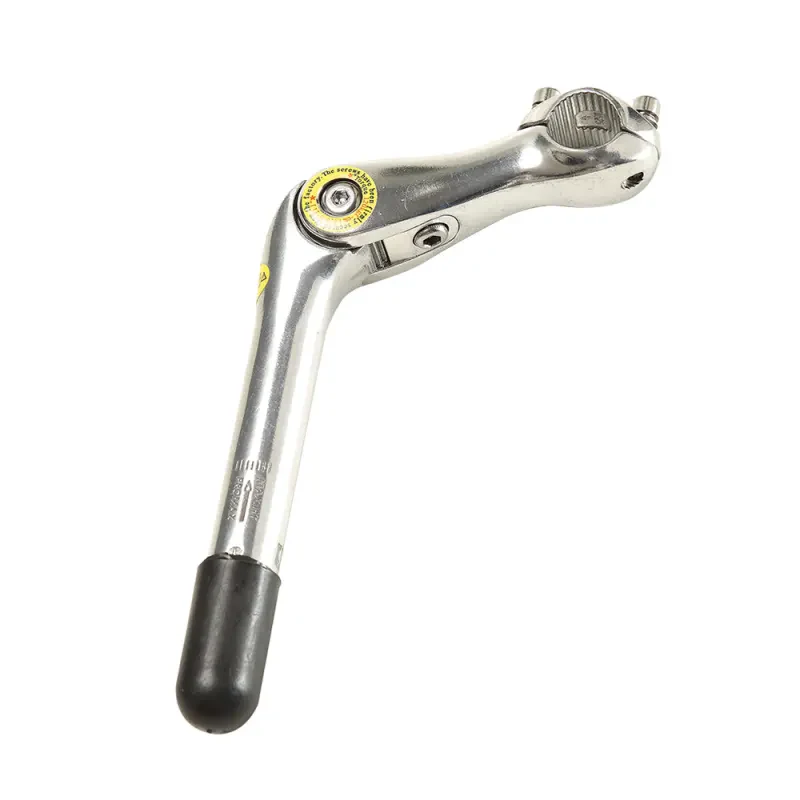 Promax Piantone Manubrio 25,4x105mm Regolabile in Alluminio Argento