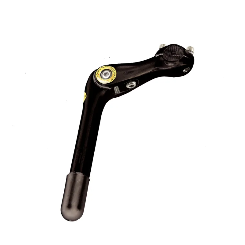 Promax Piantone Manubrio 25,4x105mm Regolabile in Alluminio Nero