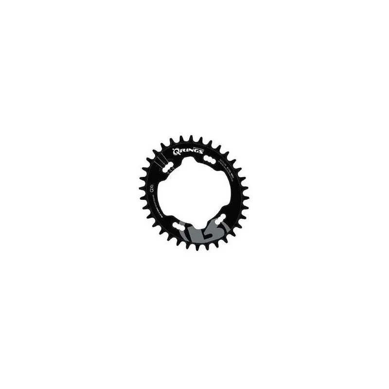Rotor Corona Ovale Aero QX1 36D BCD 104 Black