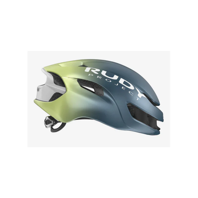 Rudy Project Casco Nytron Blue Avio/Apple Green Metal Matte - Image 3