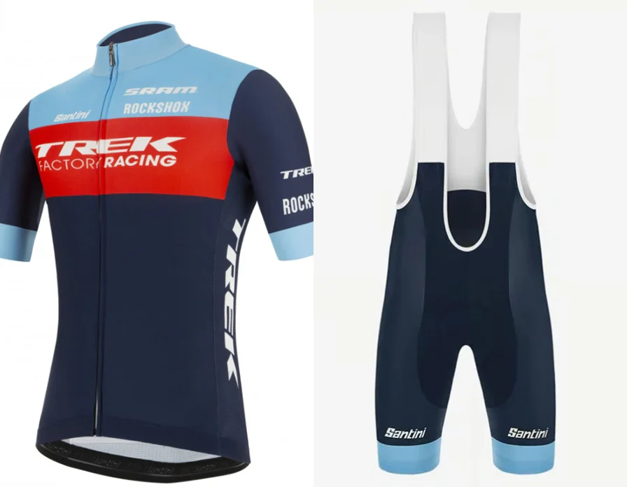 Santini Completo Trek Factory Racing XC Azzurro
