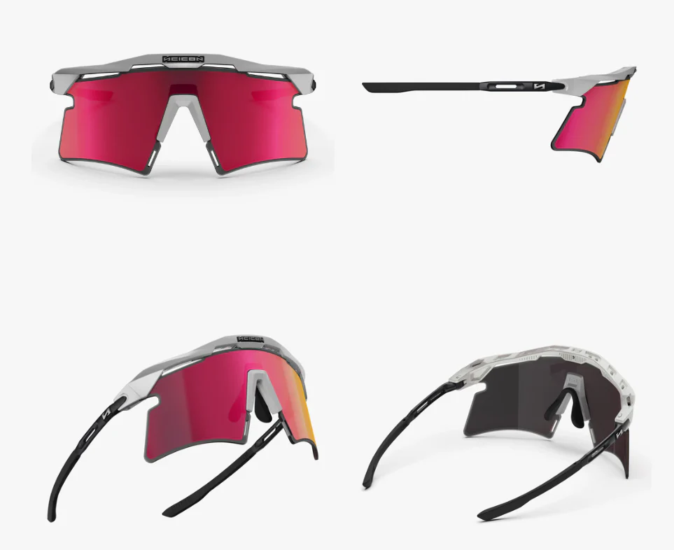 Scicon Sport Occhiali Aeroshade 2.0 Titanium White Metal Matte Multimirror Sunburst - Image 2