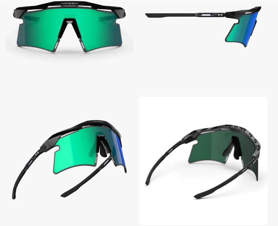 Scicon Sport Occhiali Aeroshade 2.0 Titanium Matte Black Multimirror Blue/Green - Image 2