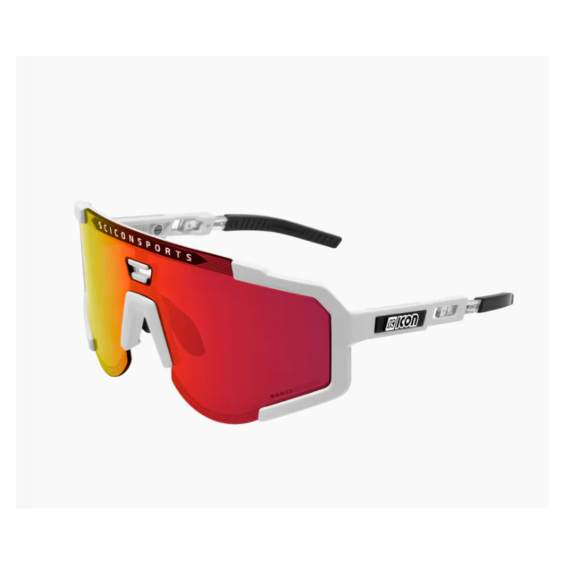 Scicon Sports Occhiali Aeroscope White Gloss Multimirror Red