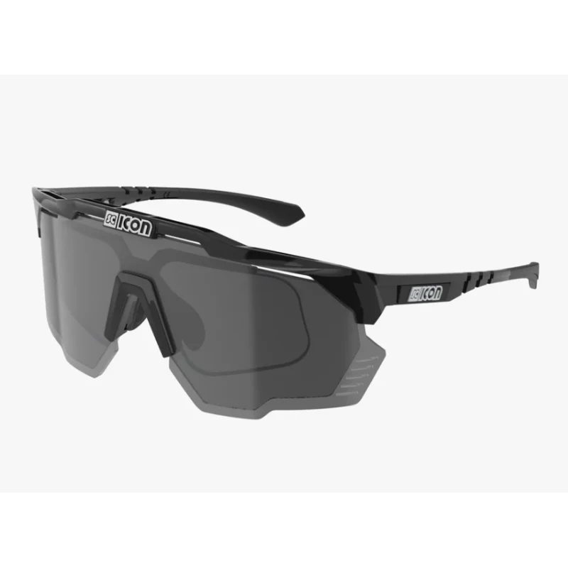 Scicon Sports Occhiali Aeroshade Kunken Black Gloss Multimirror Silver